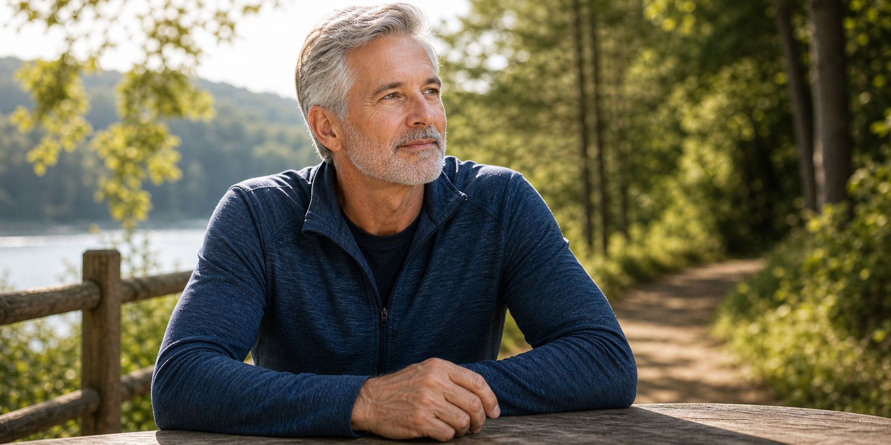 Man over 55 building a daily brain care routine