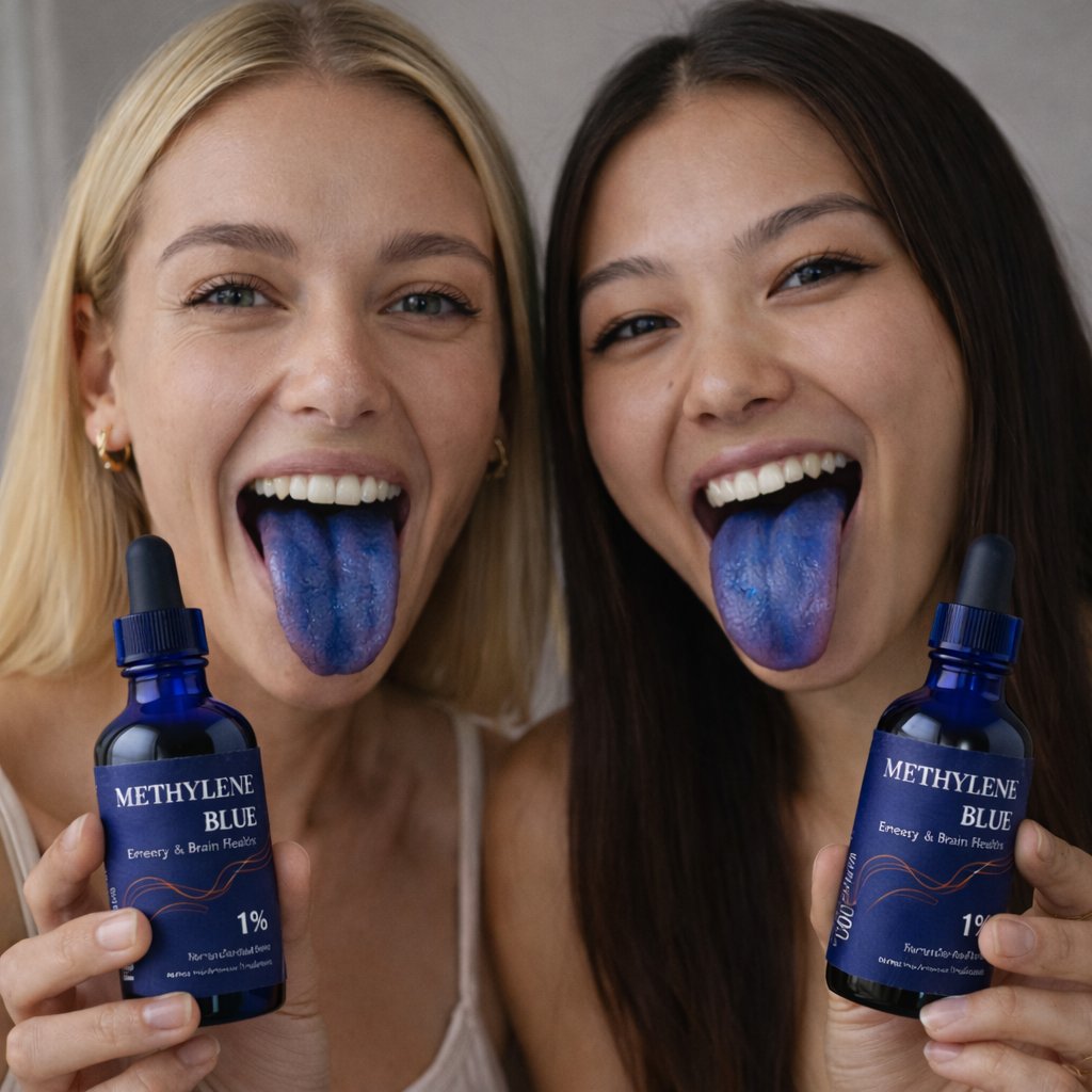 Woman experiencing mental clarity with Earthia Methylene Blue